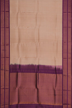 Image of Gadwal Silk Plain Beige Dupatta