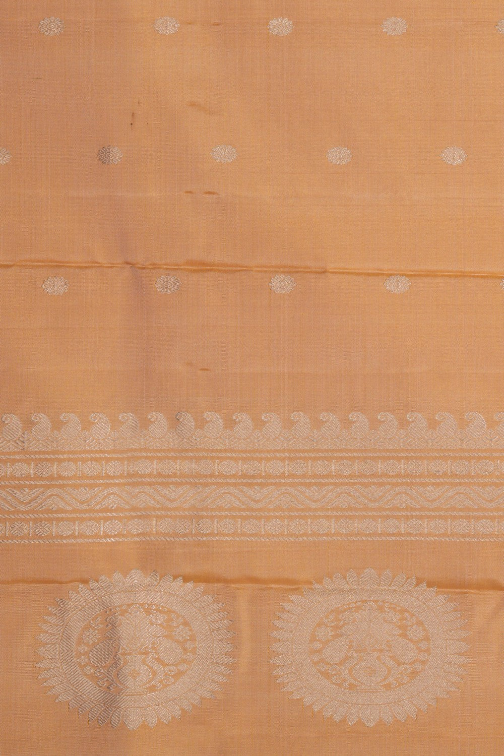 Gadwal Silk Beige Dupatta