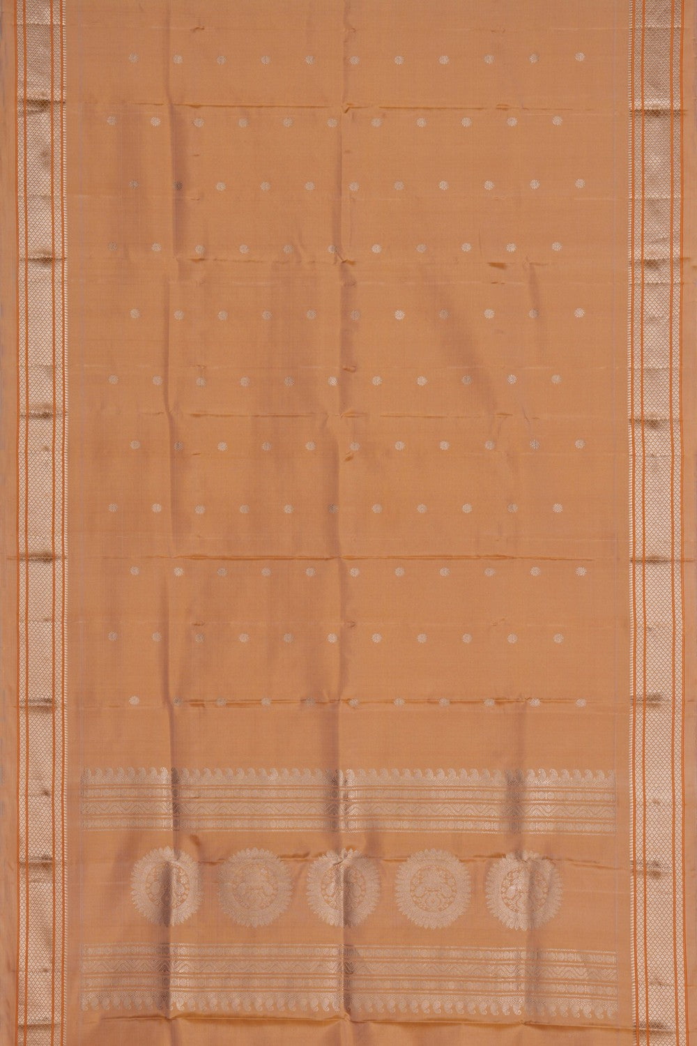 Gadwal Silk Beige Dupatta