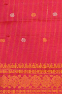 Image of Gadwal Silk Pink Dupatta