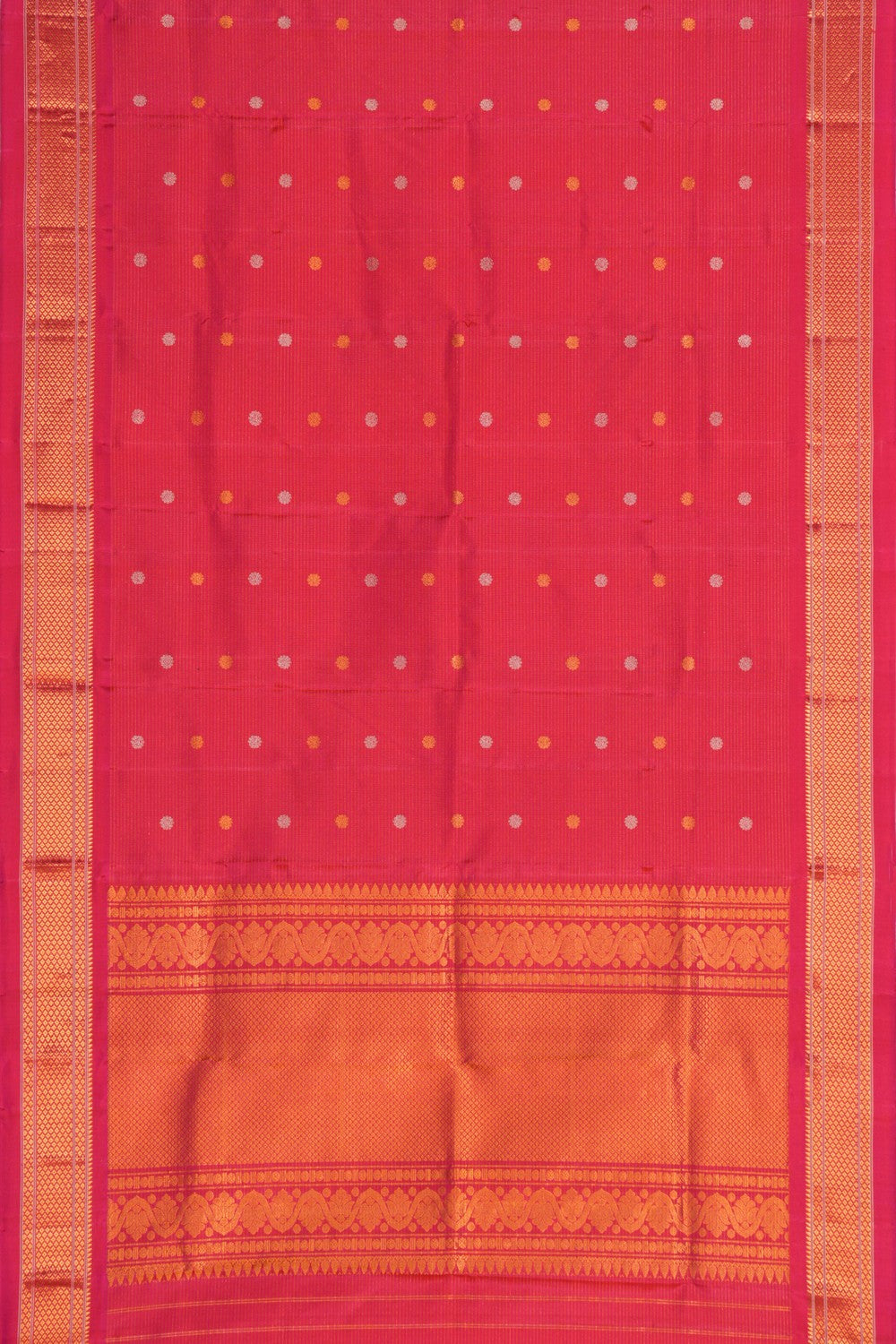 Gadwal Silk Pink Dupatta