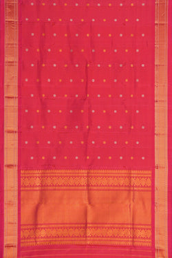 Image of Gadwal Silk Pink Dupatta