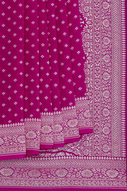 Image of Banarasi Chiffon Pink Saree