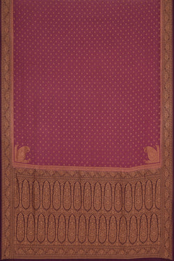 Image of Banarasi Chiffon Purple Saree