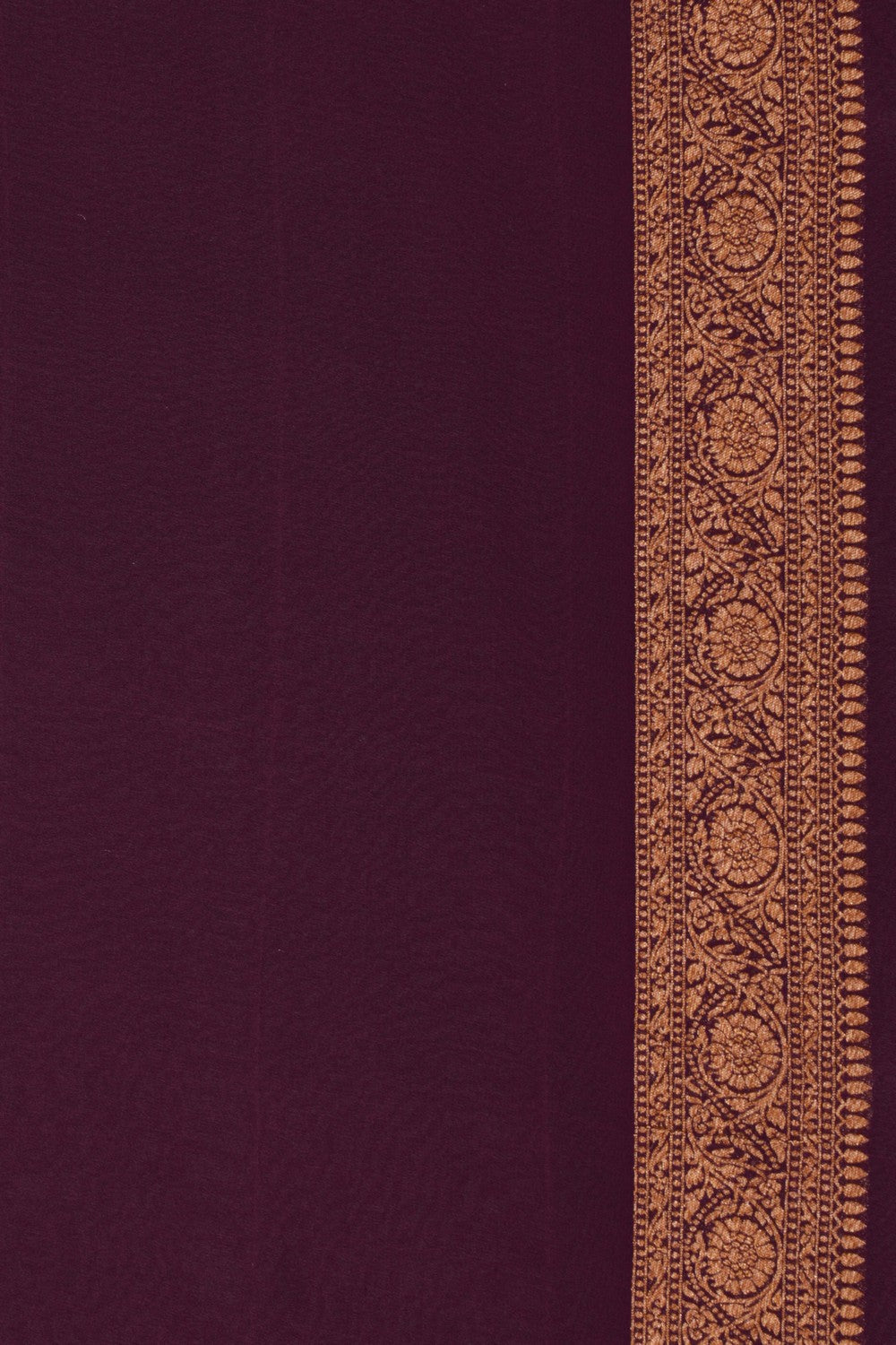 Banarasi Chiffon Purple Saree