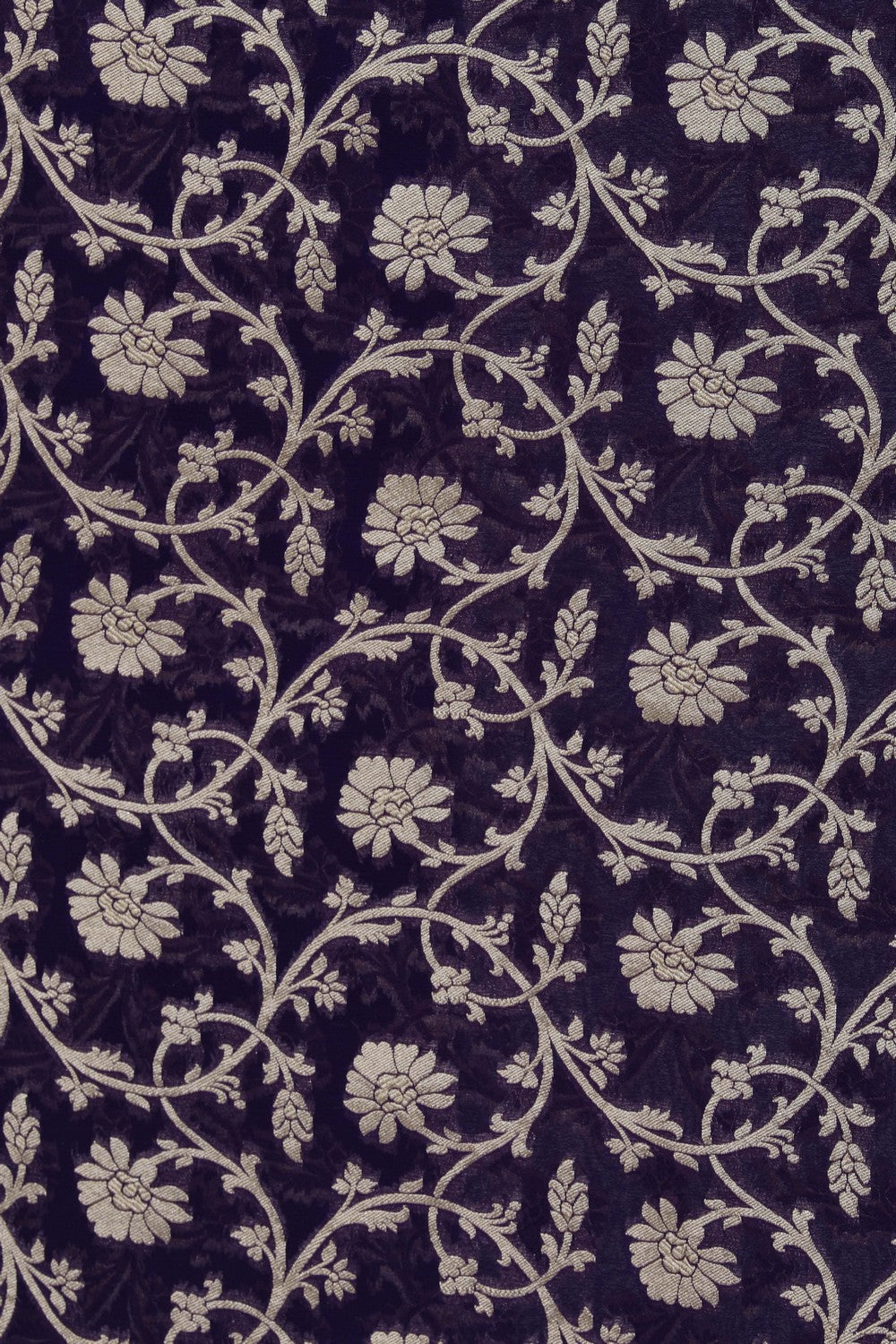 Image of Banarasi Chiffon Purple Saree