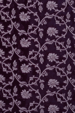 Image of Banarasi Chiffon Violet Saree