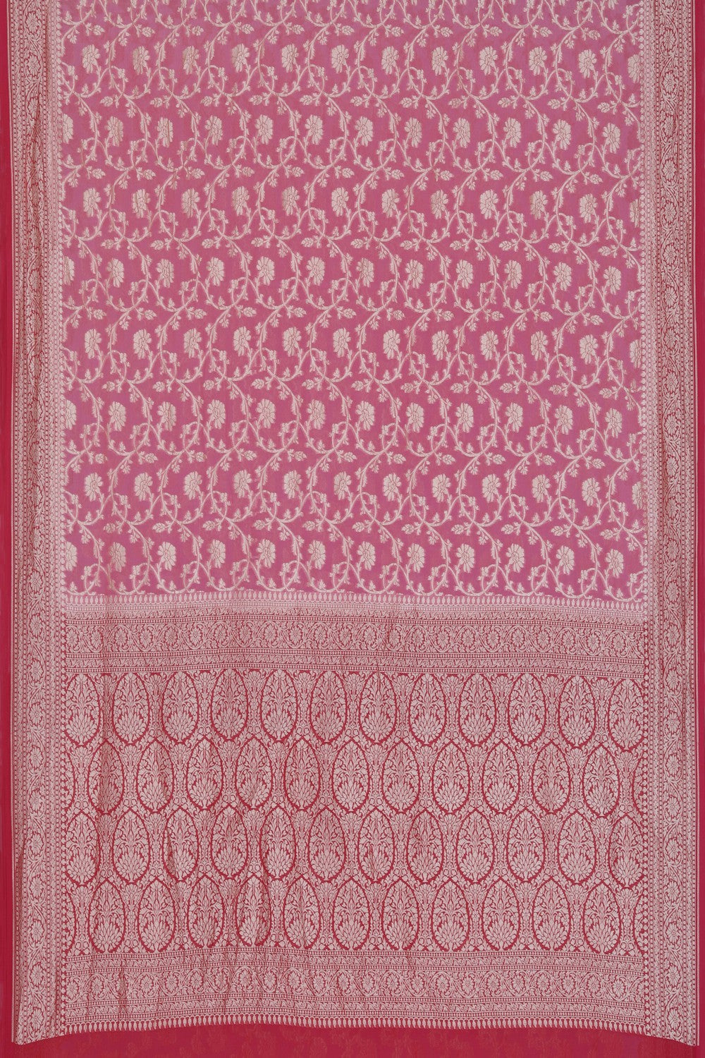 Banarasi Chiffon Pink Saree