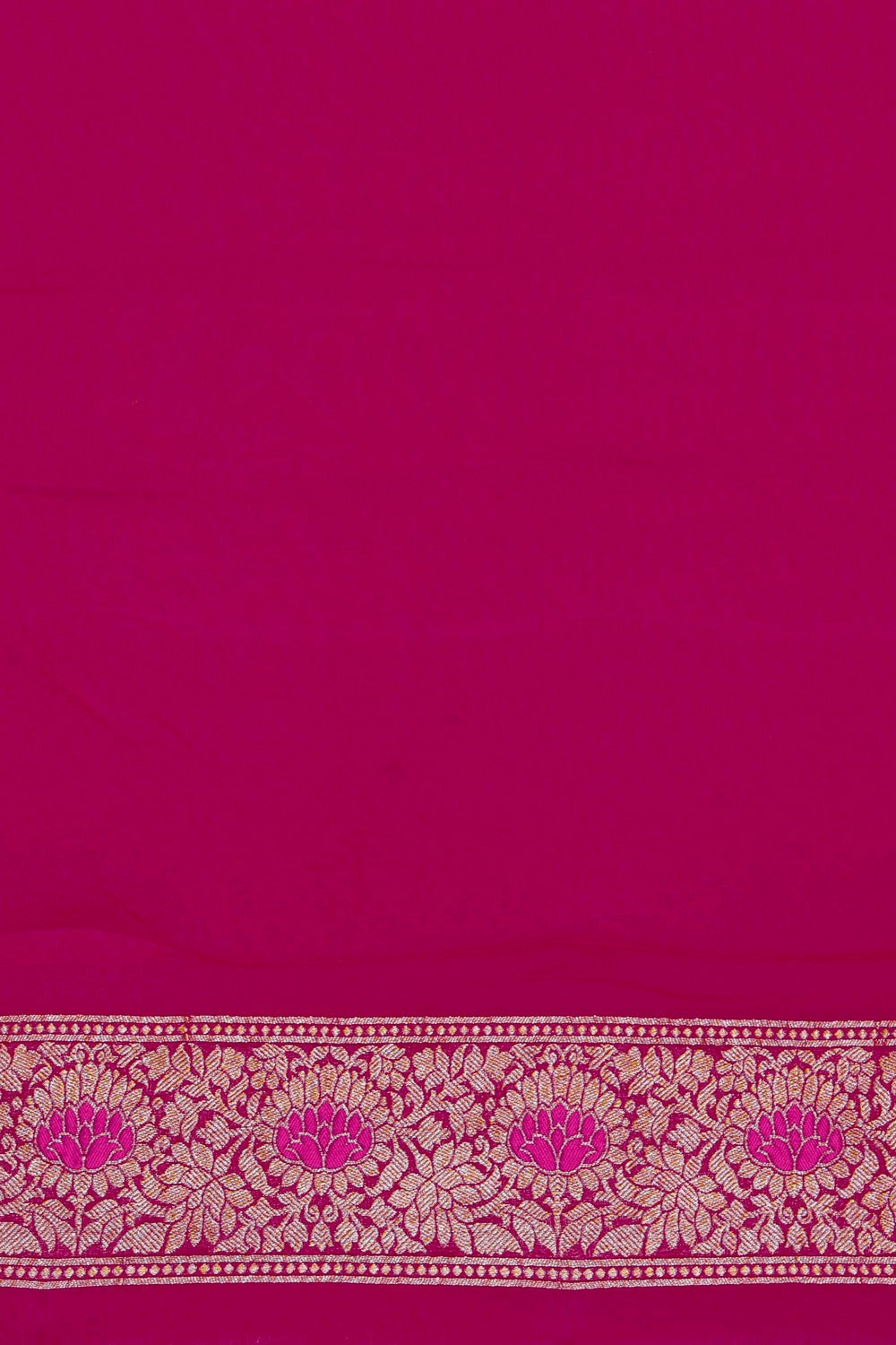 Banarasi-Chiffon Brocade Pink Saree