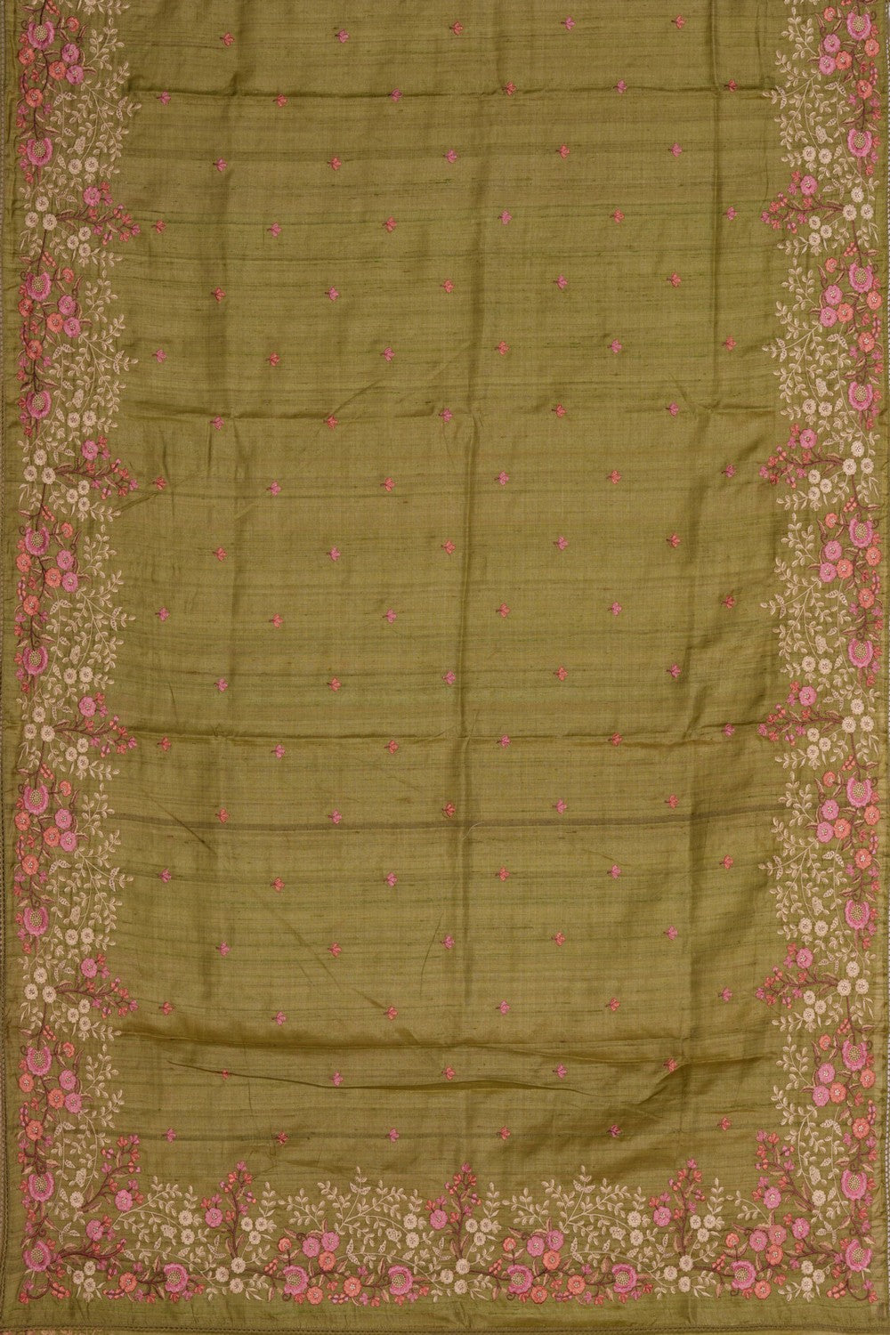 Tussar Silk Embroidery Saree