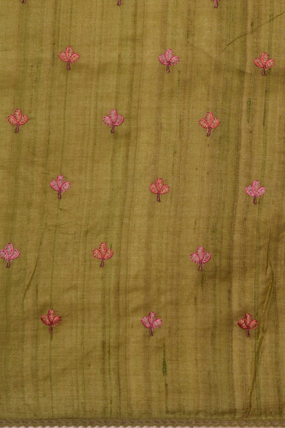 Tussar Silk Embroidery Saree