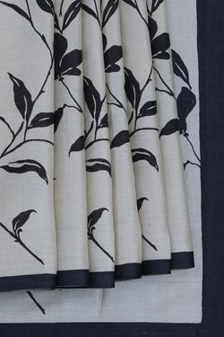 Image of Tussar Silk Printed Saree