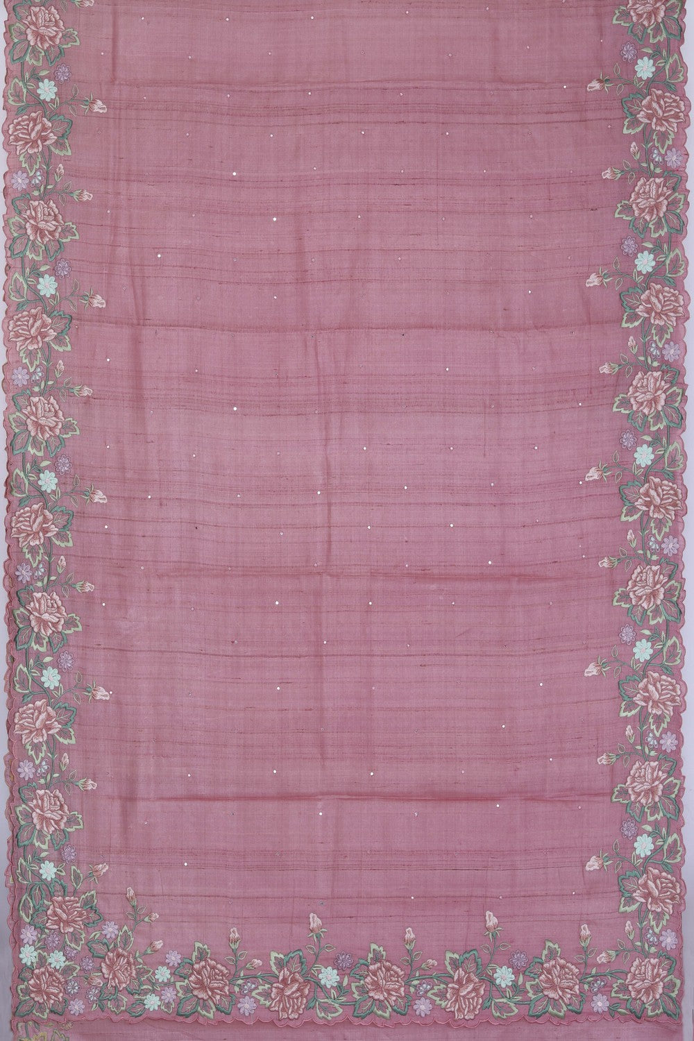 Tussar Silk Embroidery Saree