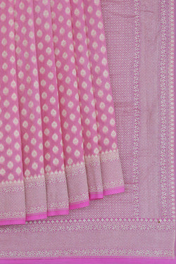 Image of Banarasi Chiffon Pink Saree