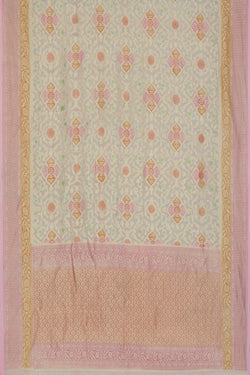 Image of Banarasi-Chiffon Brocade Saree