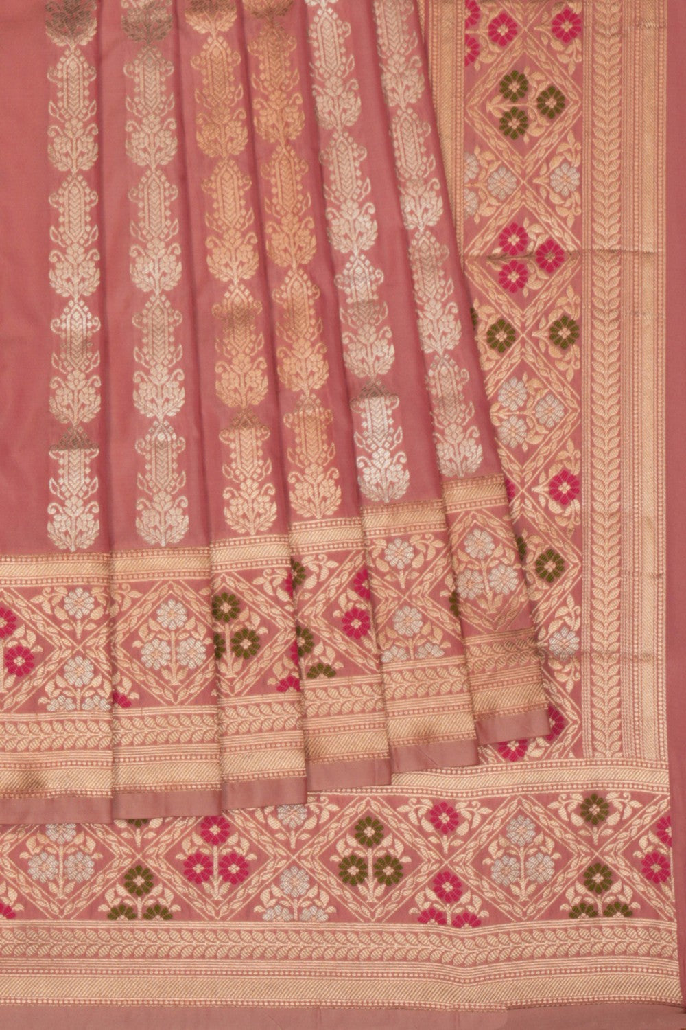 Banarasi Katan Silk Pink Saree