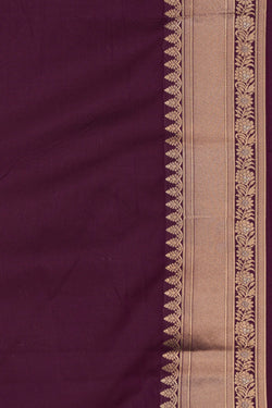 Image of Banarasi Katan Silk Purple Saree