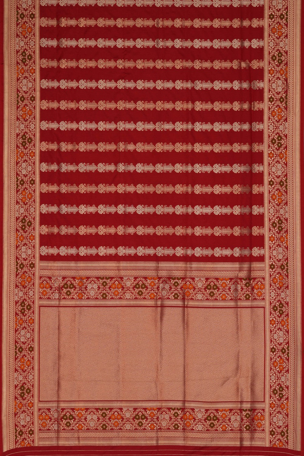 Banarasi Katan Silk Red Saree