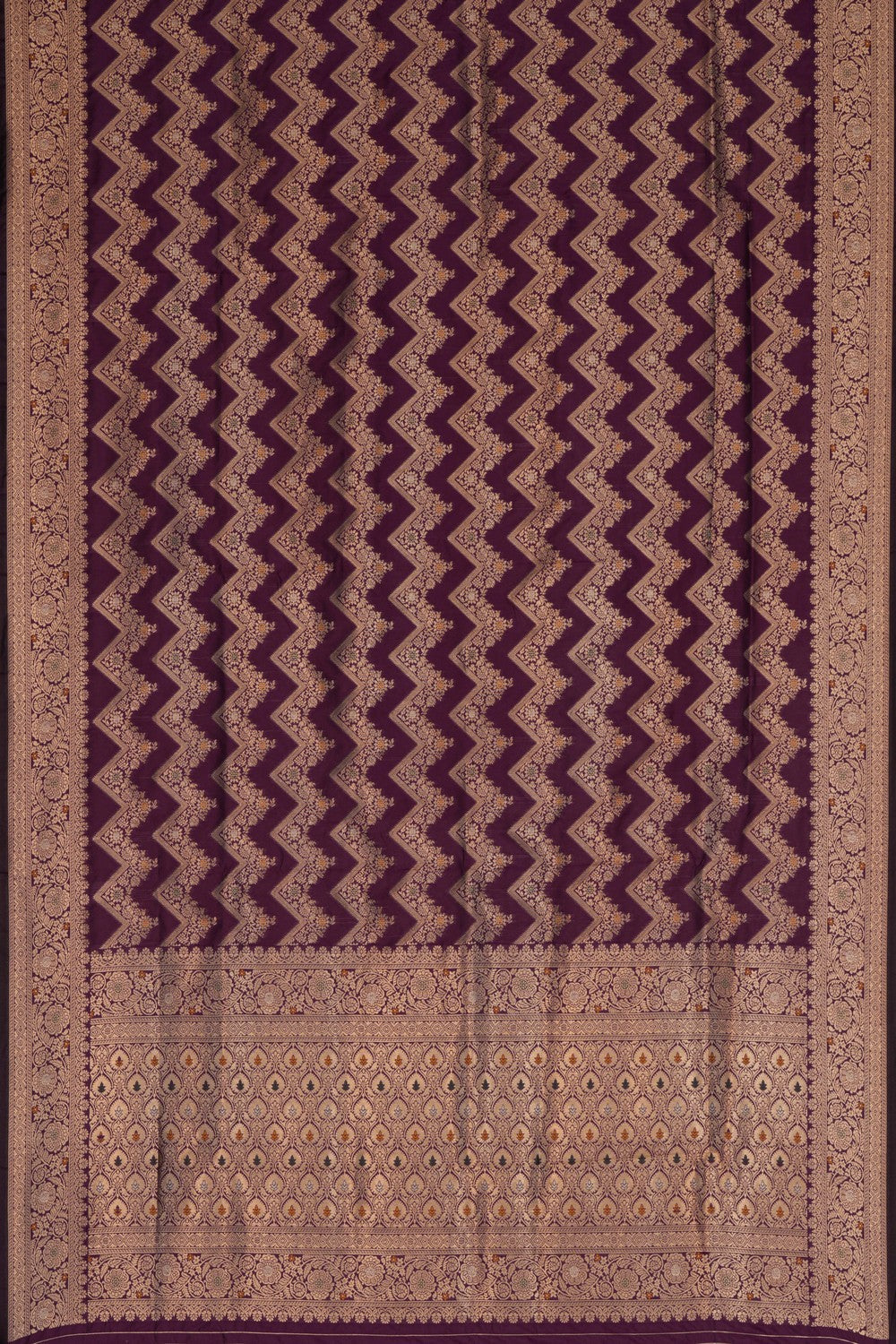 Banarasi Katan Silk Violet Saree