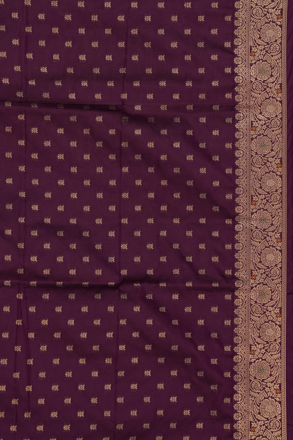 Banarasi Katan Silk Violet Saree