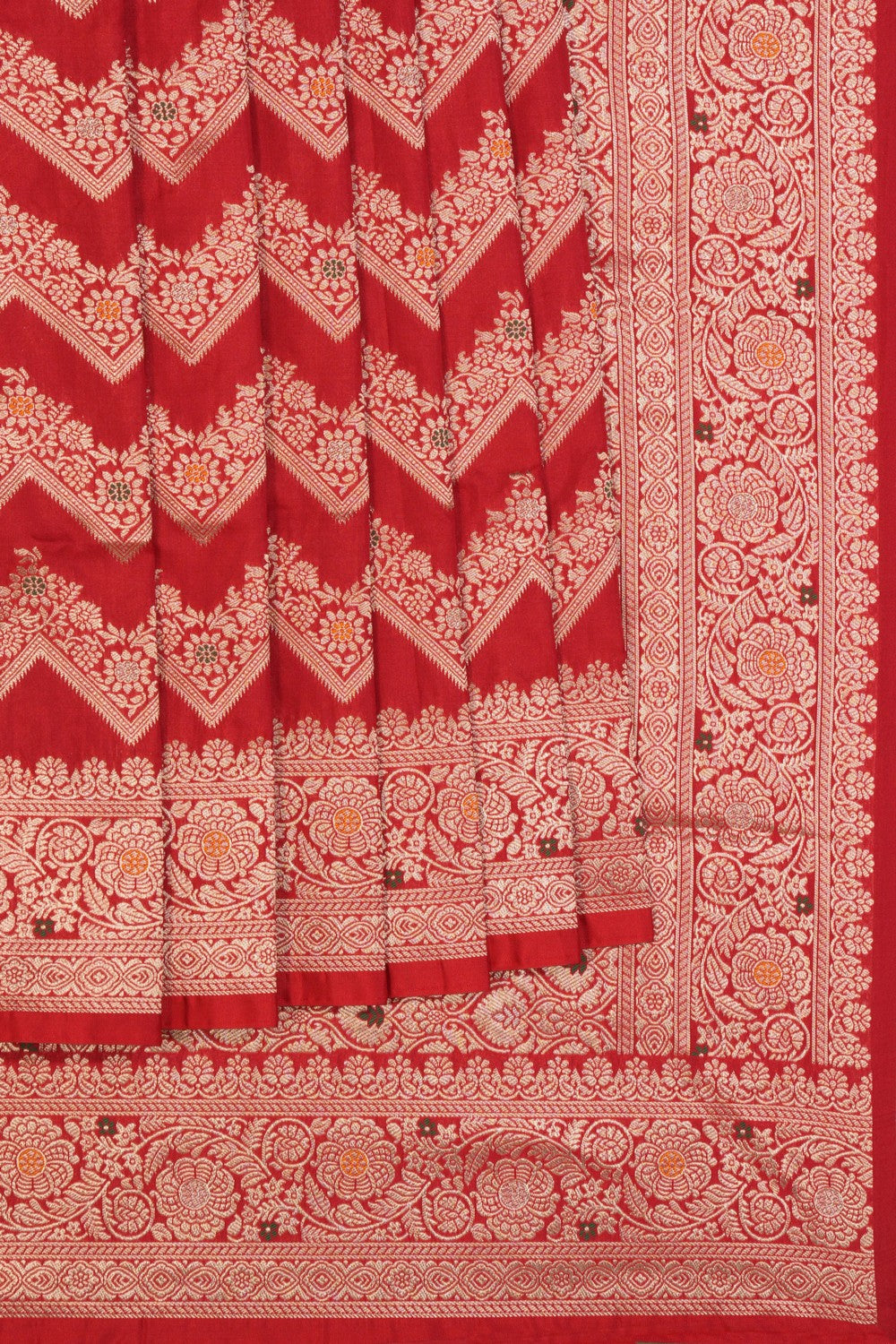 Banarasi Katan Silk Red Saree