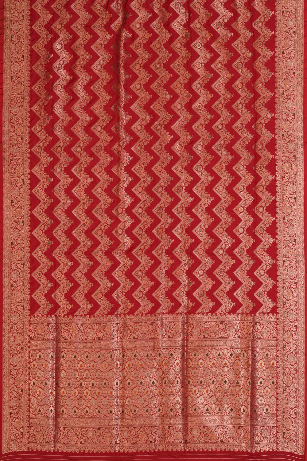 Banarasi Katan Silk Red Saree