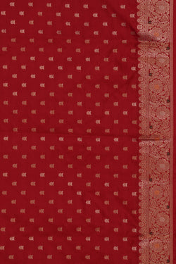 Image of Banarasi Katan Silk Red Saree