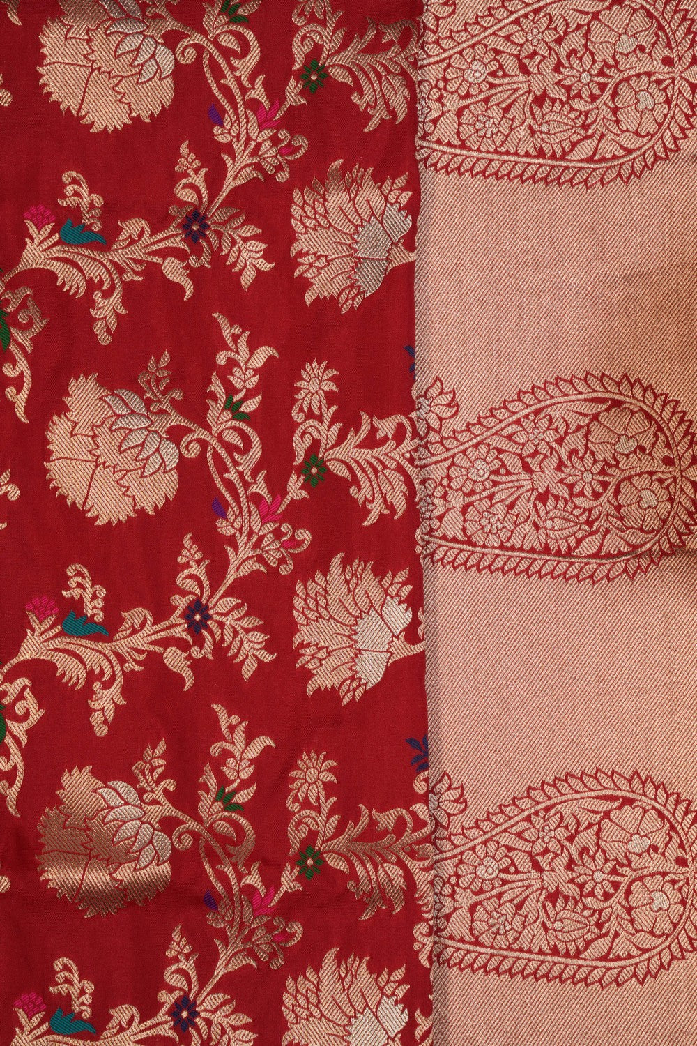 Banarasi Katan Silk Red Saree