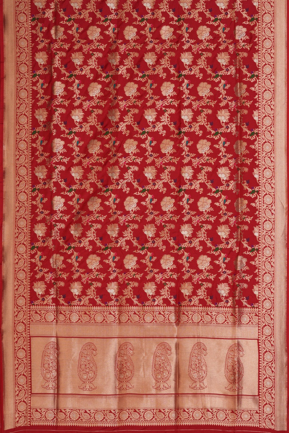 Banarasi Katan Silk Red Saree