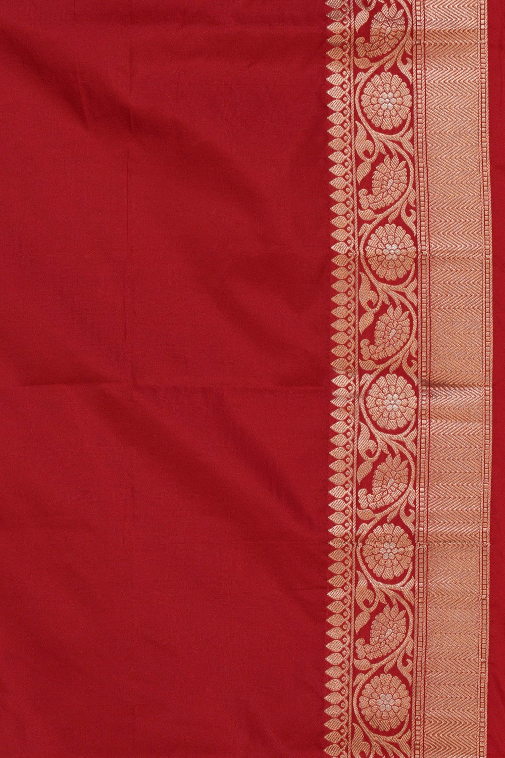 Image of Banarasi Katan Silk Red Saree