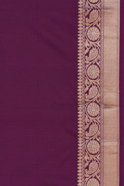 Image of Banarasi Katan Silk Purple Saree