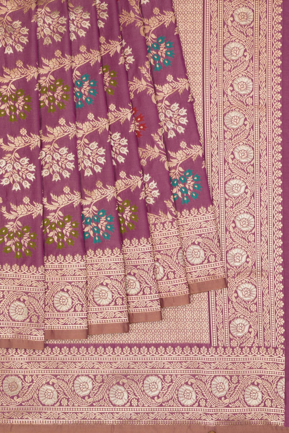 Banarasi Katan Silk Lavender Purple Saree