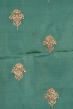 Image of Banarasi Katan Silk Aqua Blue Saree