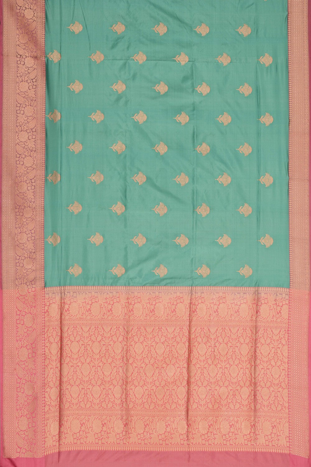 Banarasi Katan Silk Aqua Blue Saree