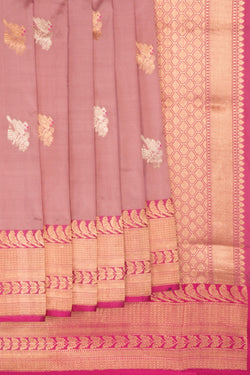 Image of Banarasi Katan Silk Purple Saree