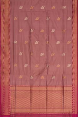 Image of Banarasi Katan Silk Purple Saree