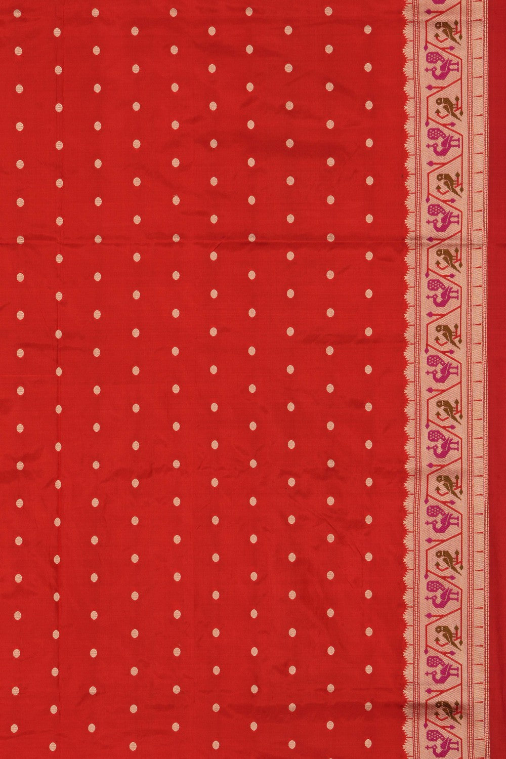 Image of Banarasi Katan Silk Bottle Green Saree