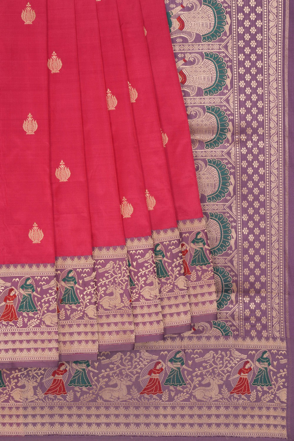 Banarasi Katan Silk Pink Saree