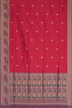 Image of Banarasi Katan Silk Pink Saree