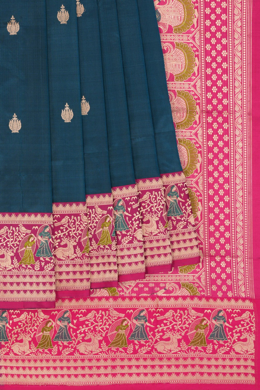 Banarasi Katan Silk Blue Saree