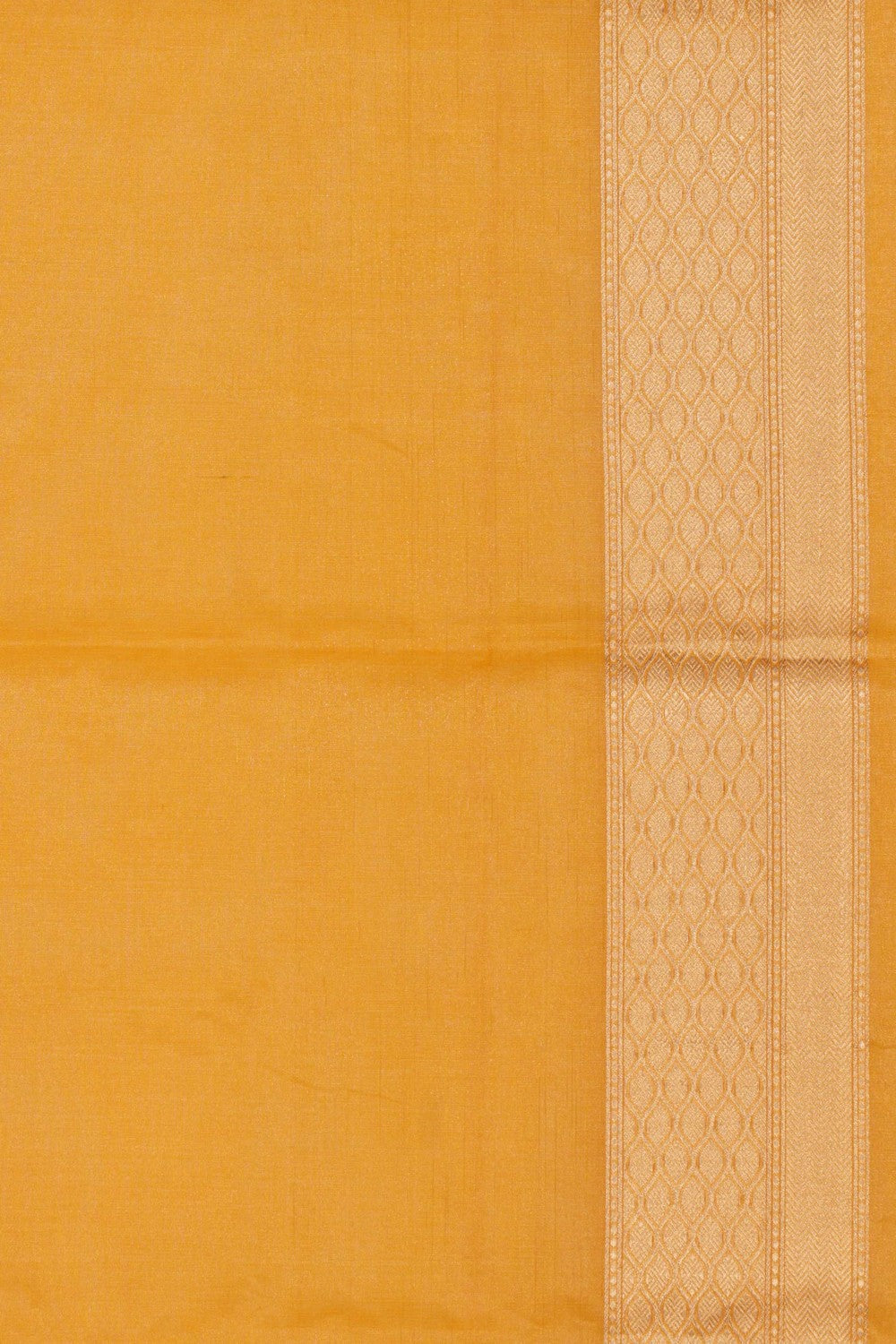 Banarasi Kora Tissue Brocade Yellow Saree