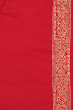 Image of Banarasi Katan Silk Fuchsia-Pink Saree