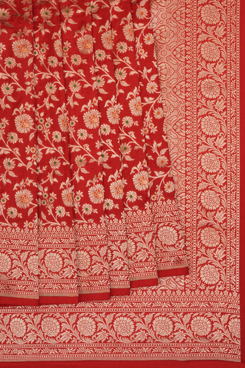 Banarasi Katan Silk Red Saree