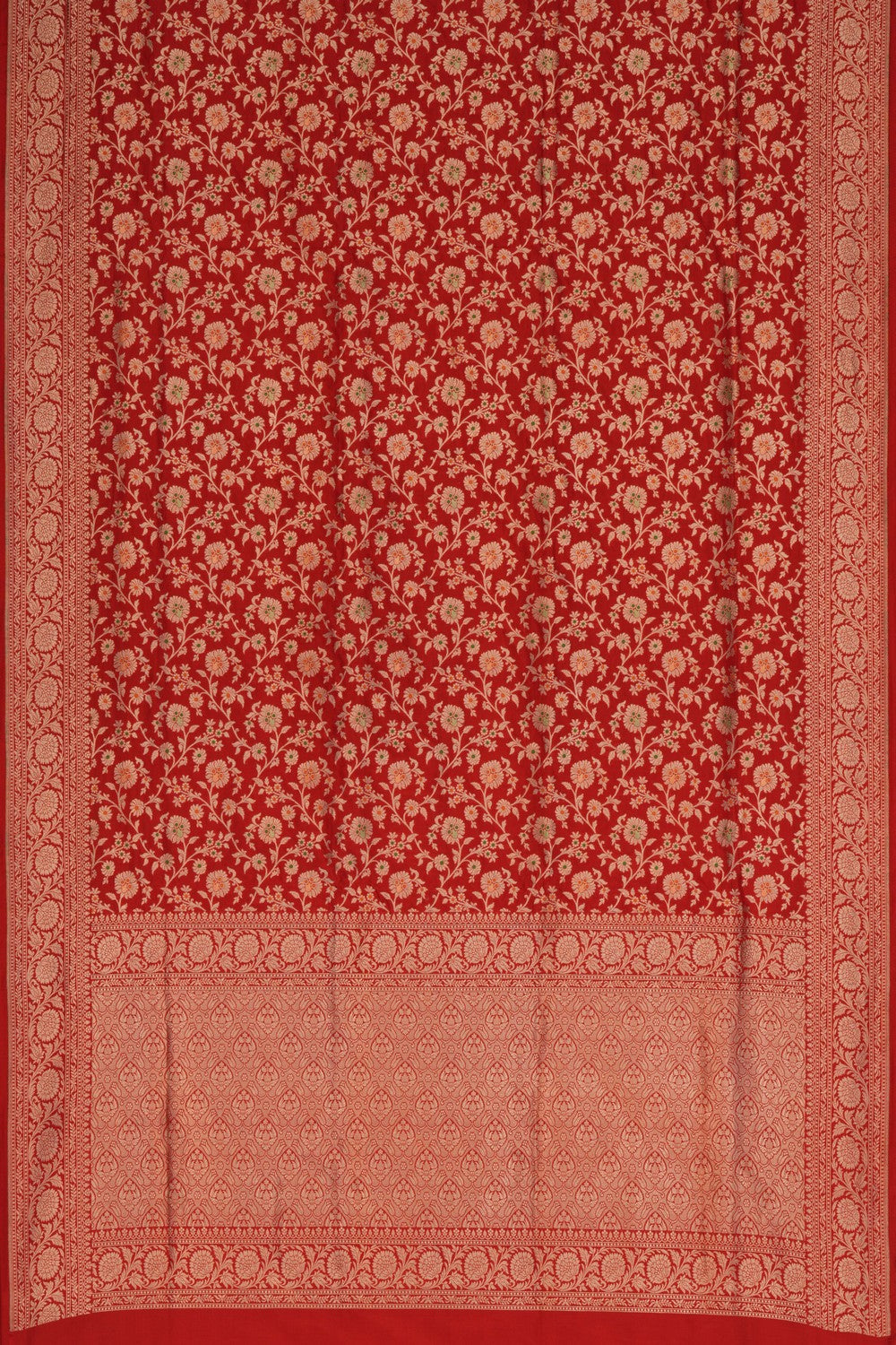 Banarasi Katan Silk Red Saree