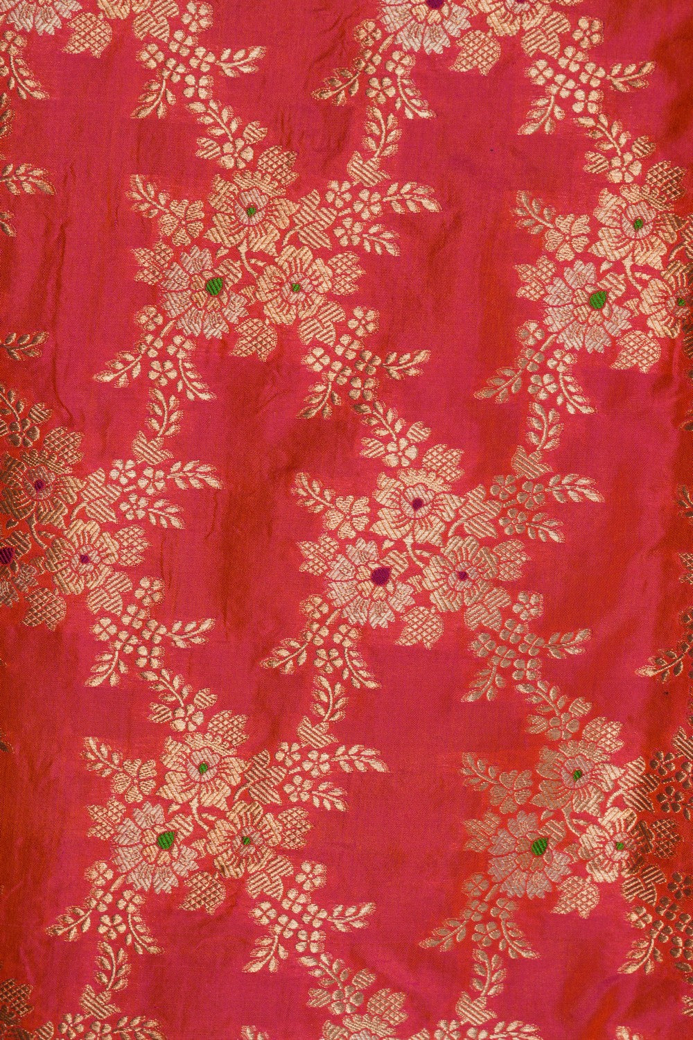 Banarasi Katan Silk Fuchsia-Pink Saree