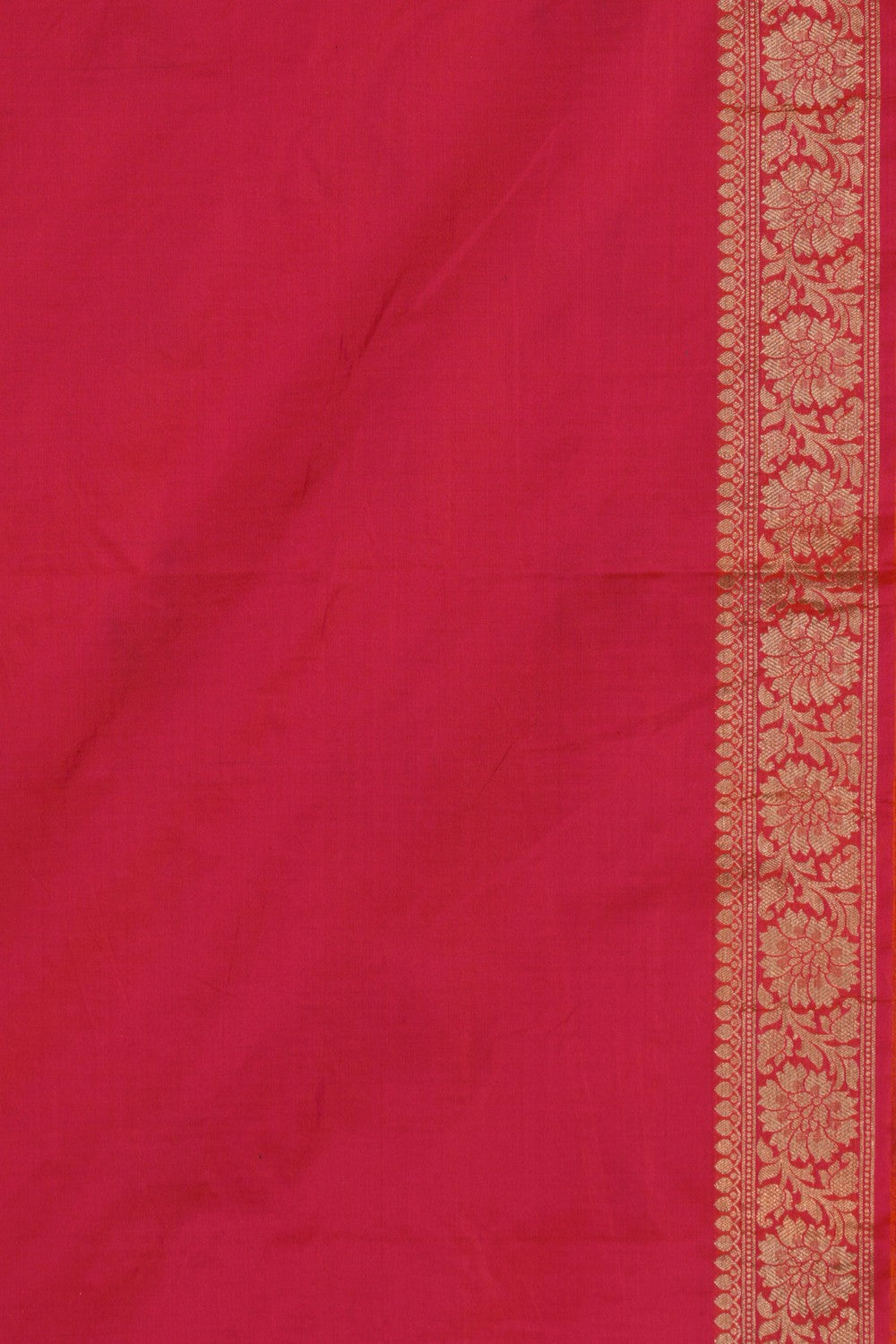 Banarasi Katan Silk Fuchsia-Pink Saree