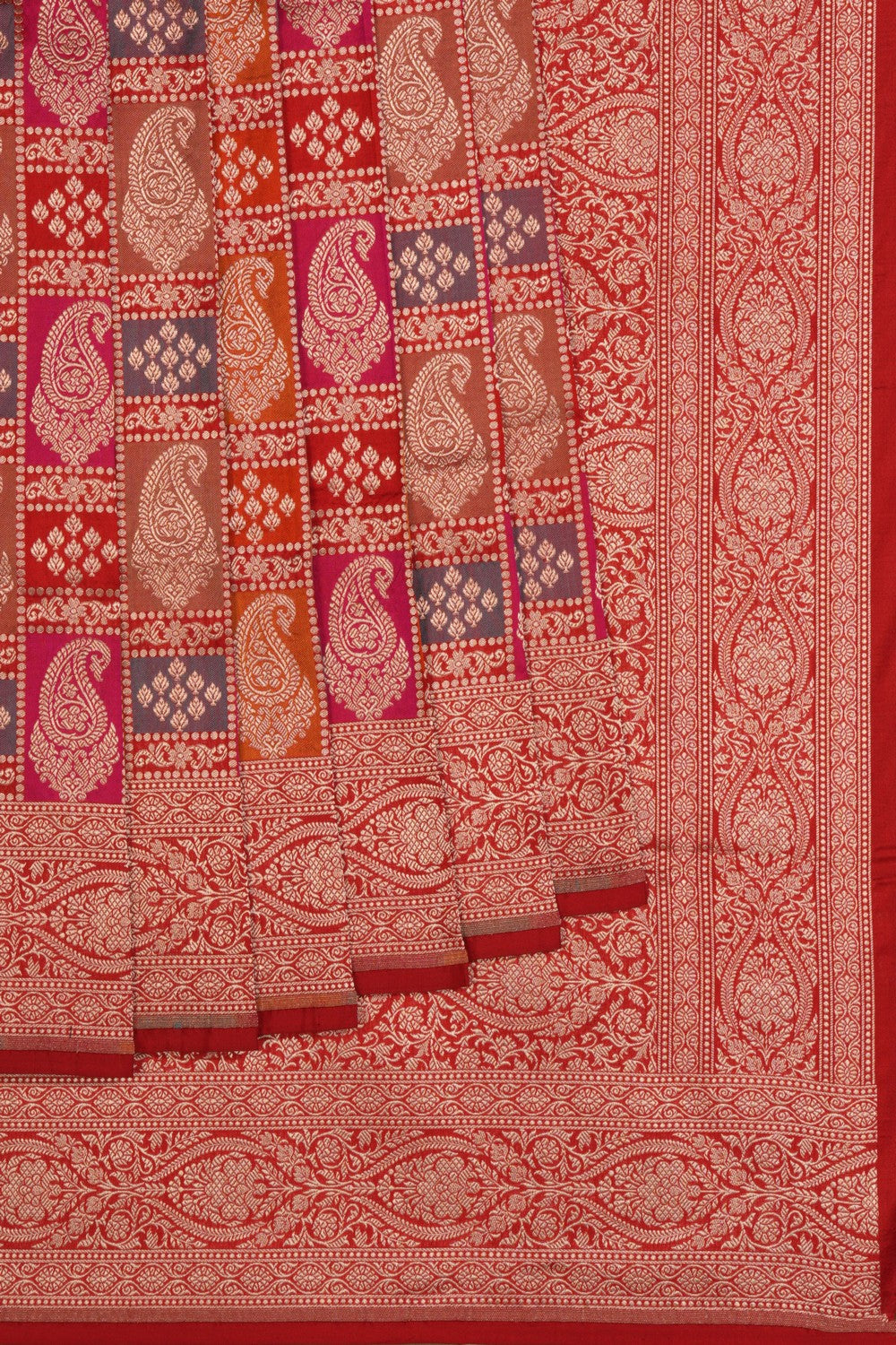 Banarasi Katan Silk Red Saree