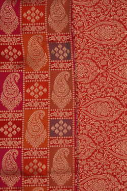 Image of Banarasi Katan Silk Red Saree