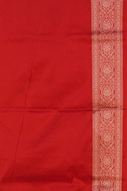 Image of Banarasi Katan Silk Red Saree