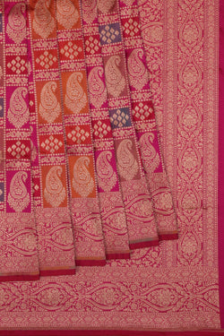 Image of Banarasi Katan Silk Pink Saree